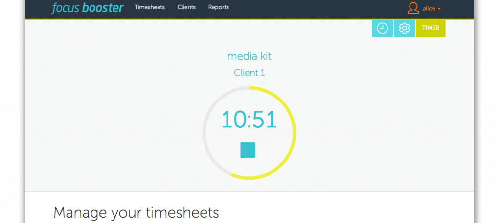 Stay on task for a certain amount of time, allowing for small breaks in between to increase productivity.
